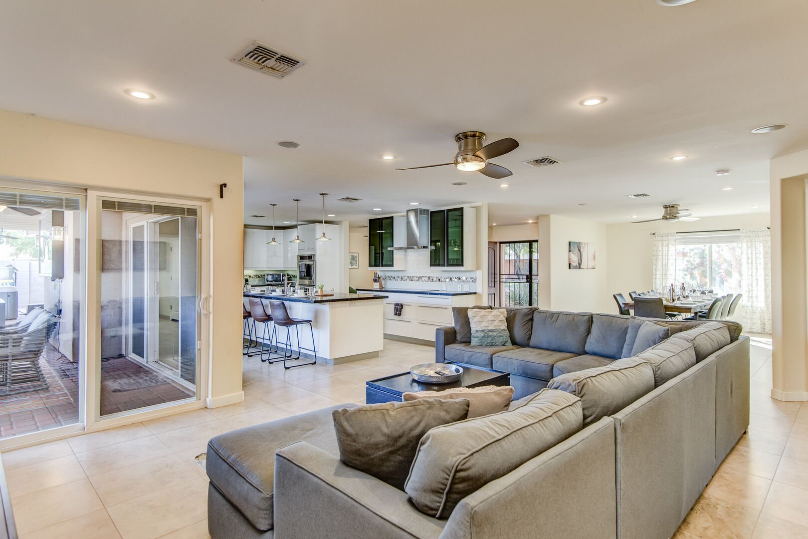 Living room in our Vacation Home Rentals in Scottsdale AZ